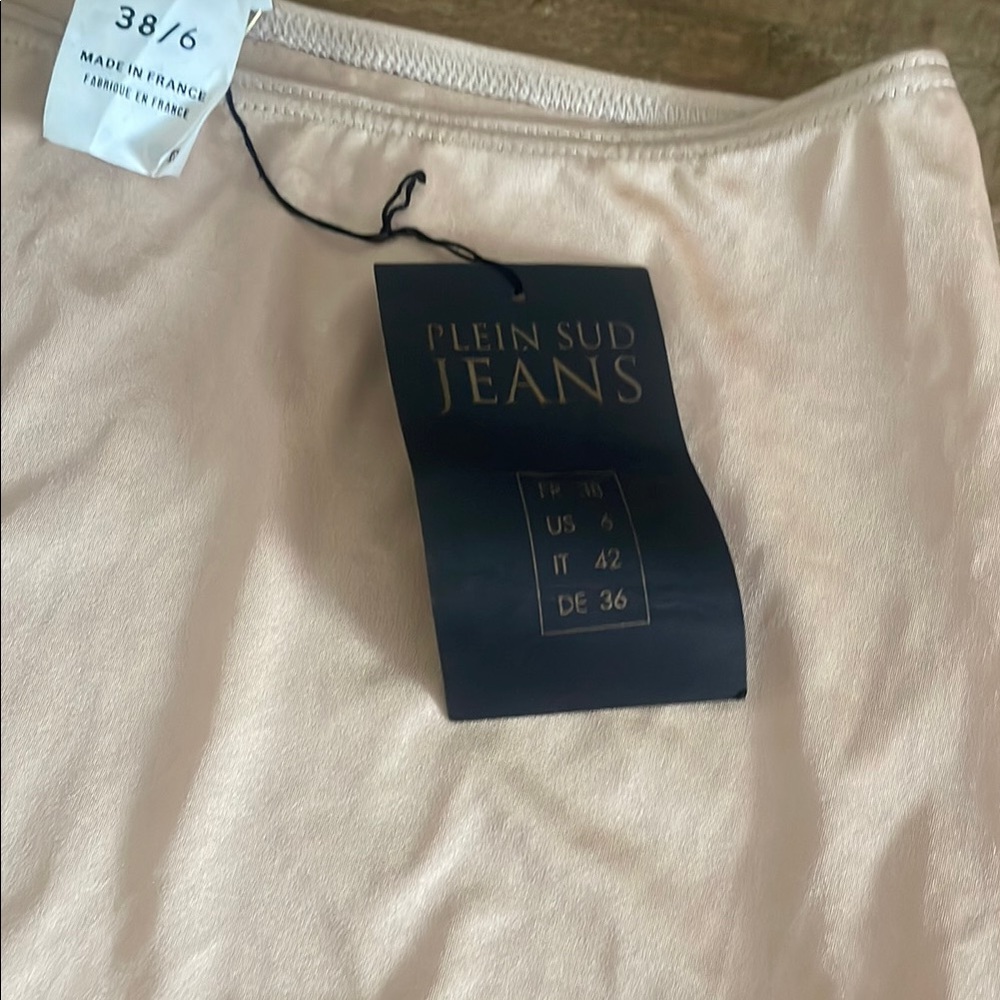 Plein Sud Cream Mini Skirt